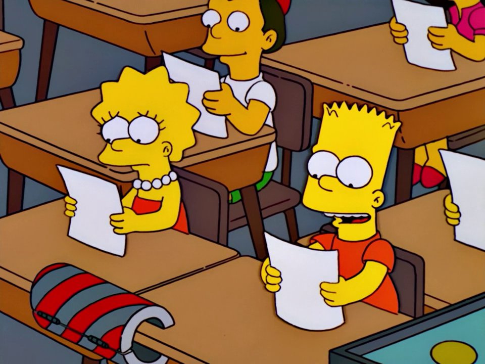 S14 E03 – Bart vs Lisa vs the Third Grade